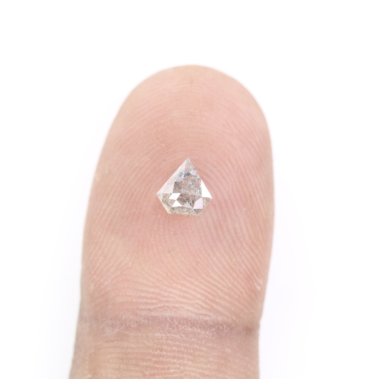 0.63 CT Salt and Pepper Unique Loose Diamond, Pentagon Cut for Handmade Necklace Pendant, Diamond Bracelet Engagement Gold Ring For Women