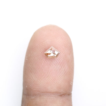 0.47 CT Salt and Pepper Red Loose Diamond, Pentagon Cut for Handmade Necklace Pendant, Diamond Engagement Gold Ring For Women Diamonds