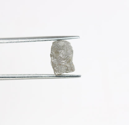 2ct Natural Rough Gray Uncut Diamond | For Uncut Rough Diamond Ring | Raw Diamond For Jewelry | Unique Gift | Antique Raw Diamond Gift