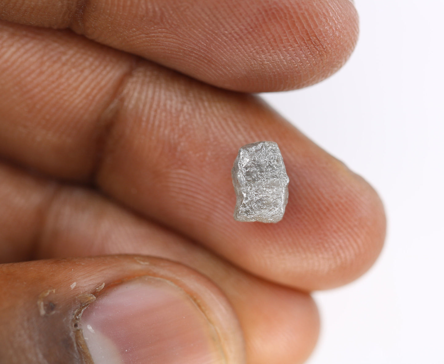 2ct Natural Rough Gray Uncut Diamond | For Uncut Rough Diamond Ring | Raw Diamond For Jewelry | Unique Gift | Antique Raw Diamond Gift