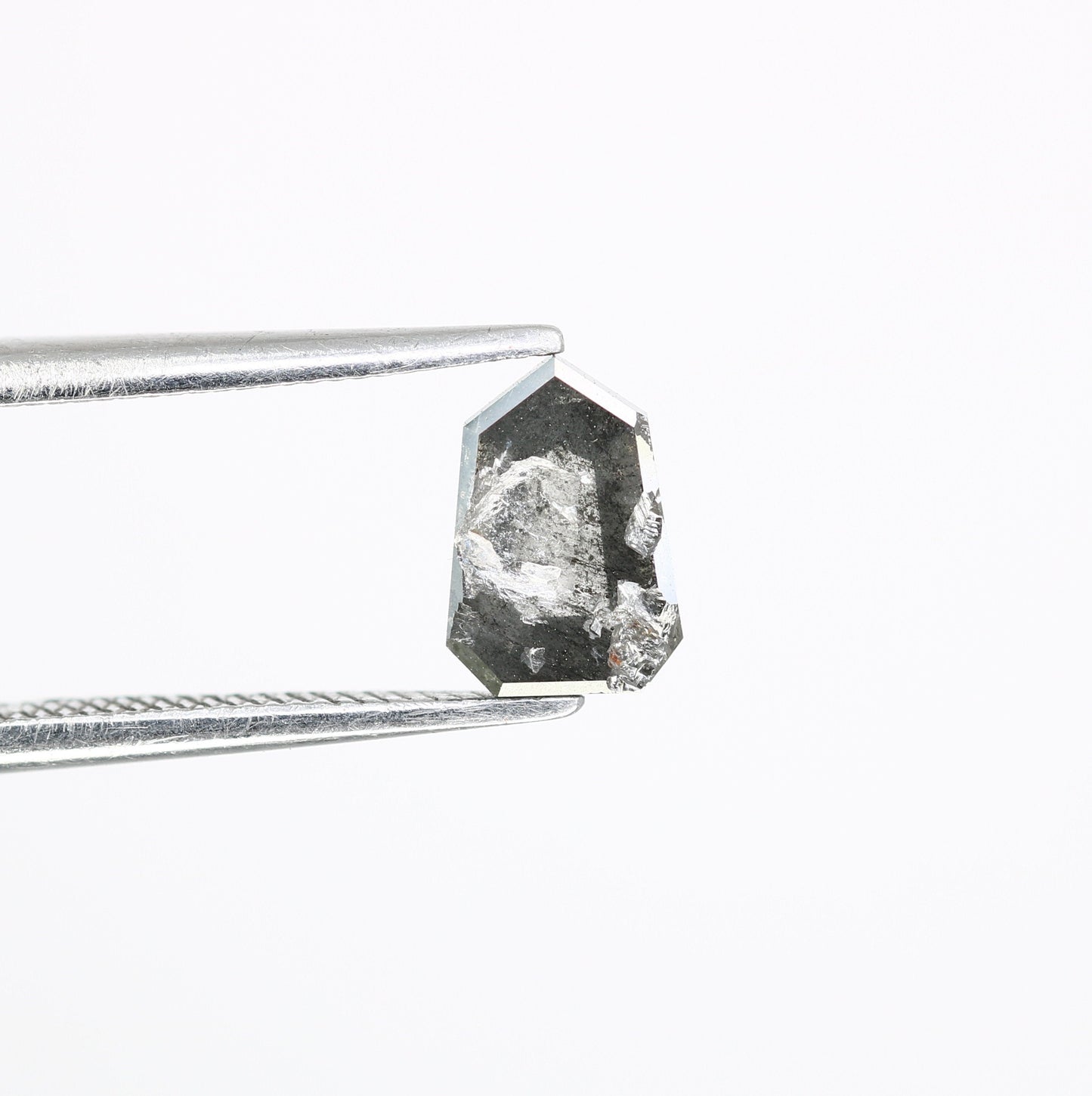 0.92 CT Salt and Pepper Natural Loose Diamond, Shield Cut for Handmade Necklace Pendant, Diamond Bracelet Engagement Gold Ring For Women