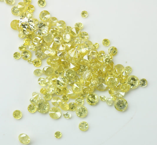 Loose Yellow Round Diamond Eternity Ring for Gold Bands | Perfect for Custom Engagement Rings or Unique Jewelry Designs