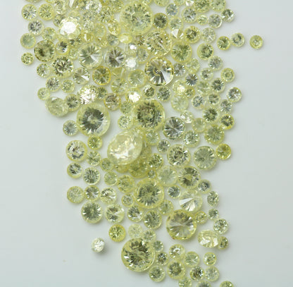 Loose Yellow Round Diamond Eternity Ring for Gold Bands | Perfect for Custom Engagement Rings or Unique Jewelry Designs