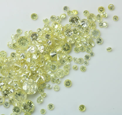 Loose Yellow Round Diamond Eternity Ring for Gold Bands | Perfect for Custom Engagement Rings or Unique Jewelry Designs