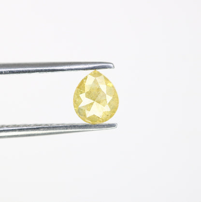 0.54ct Rustic Yellow Loose Pear Diamond For Engagement RingFor Gold Ring Diamonds