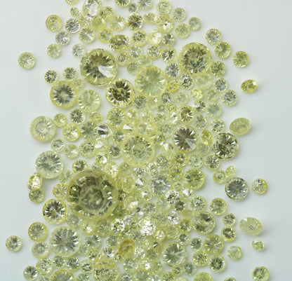 Loose Yellow Round Diamond Eternity Ring for Gold Bands | Perfect for Custom Engagement Rings or Unique Jewelry Designs