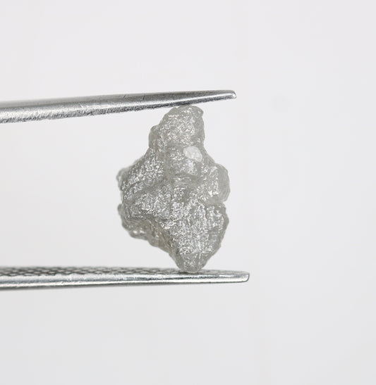 3 Ct Rough Gray Uncut Diamond | For Uncut Rough Diamond Ring | Raw Diamond For Jewelry | Unique Gift | Antique Raw Diamond Gift