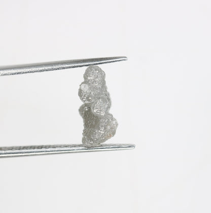 3 Ct Rough Gray Uncut Diamond | For Uncut Rough Diamond Ring | Raw Diamond For Jewelry | Unique Gift | Antique Raw Diamond Gift
