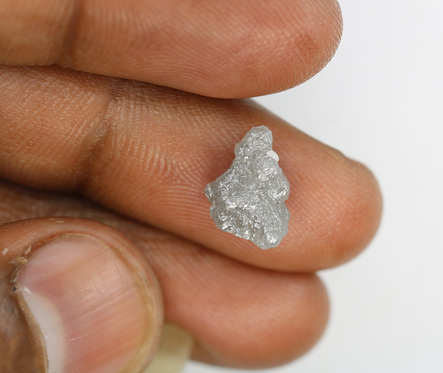 3 Ct Rough Gray Uncut Diamond | For Uncut Rough Diamond Ring | Raw Diamond For Jewelry | Unique Gift | Antique Raw Diamond Gift