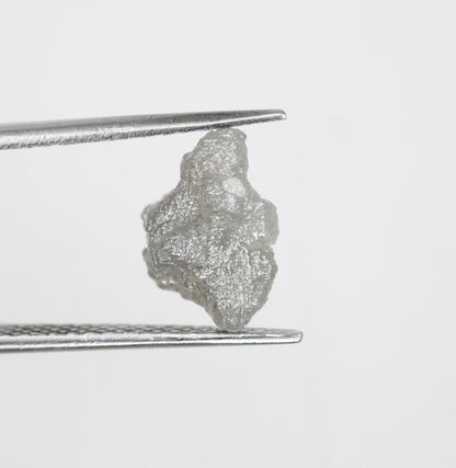 3 Ct Rough Gray Uncut Diamond | For Uncut Rough Diamond Ring | Raw Diamond For Jewelry | Unique Gift | Antique Raw Diamond Gift