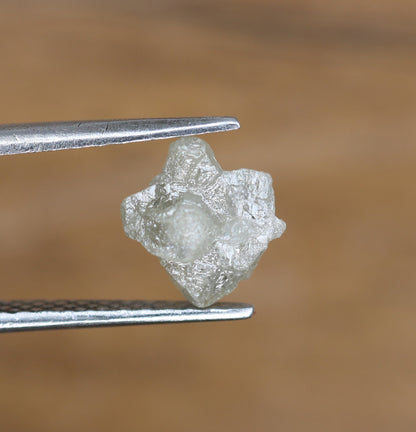1.90ct Natural Rough Gray Uncut Diamond | For Uncut Rough Diamond Ring | Raw Diamond For Jewelry | Unique Gift | Antique Raw Diamond Gift