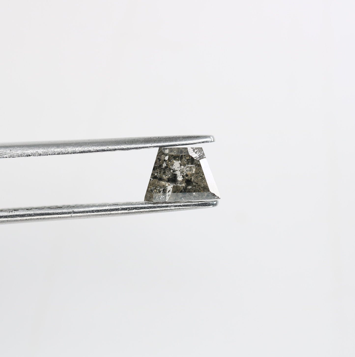 0.85 CT Salt and Pepper Natural Loose Diamond, Geometric Cut For handmade necklace pendant, diamond bracelet Wedding & Engagement Gold Ring