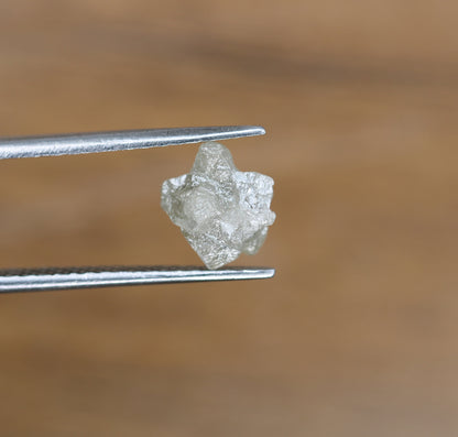 1.90ct Natural Rough Gray Uncut Diamond | For Uncut Rough Diamond Ring | Raw Diamond For Jewelry | Unique Gift | Antique Raw Diamond Gift