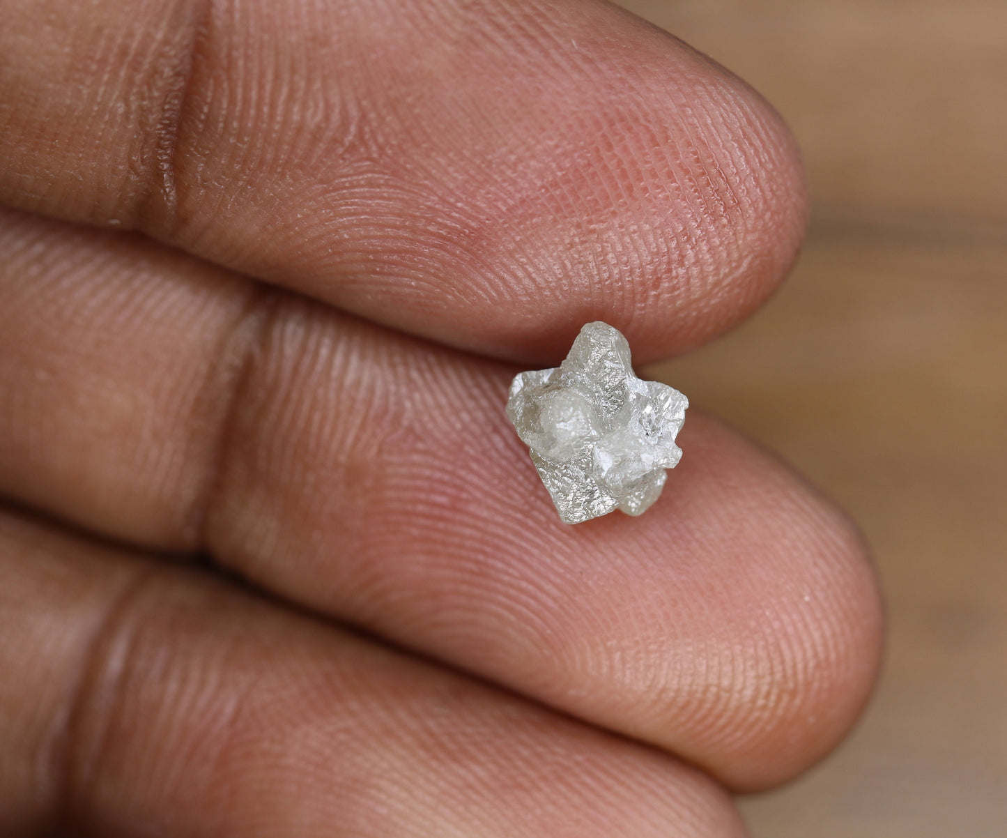 1.90ct Natural Rough Gray Uncut Diamond | For Uncut Rough Diamond Ring | Raw Diamond For Jewelry | Unique Gift | Antique Raw Diamond Gift