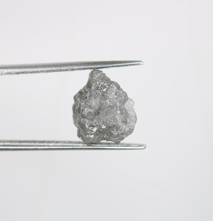 3.49ct Natural Rough Gray Uncut Diamond | For Uncut Rough Diamond Ring | Raw Diamond For Jewelry | Unique Gift | Antique Raw Diamond Gift