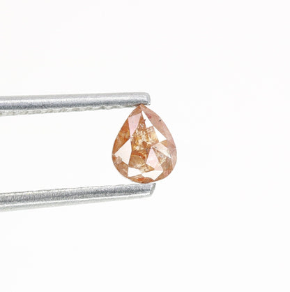 0.38 CT Loose Pear Shape Natural Peach Diamond For Proposal Ring | Gift For Her | Anniversary Gift | Pear Galaxy Ring | Pear Prongs Set Ring