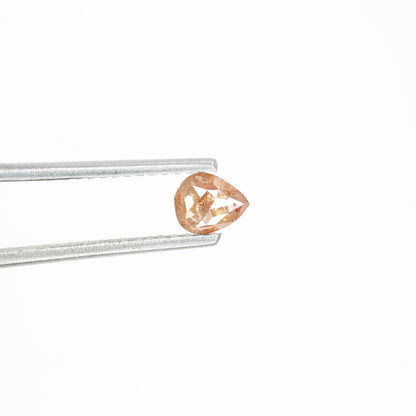 0.38 CT Loose Pear Shape Natural Peach Diamond For Proposal Ring | Gift For Her | Anniversary Gift | Pear Galaxy Ring | Pear Prongs Set Ring
