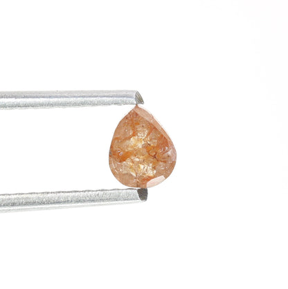 0.38 CT Loose Pear Shape Natural Peach Diamond For Proposal Ring | Gift For Her | Anniversary Gift | Pear Galaxy Ring | Pear Prongs Set Ring