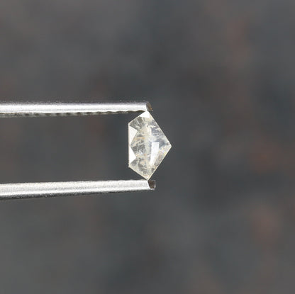 0.16 CT Salt and Pepper Unique Loose Diamond, Pentagon Cut for Handmade Necklace Pendant, Fancy Diamond Engagement Gold Ring For Women