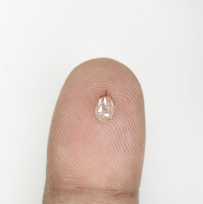 0.33 CT Natural Peach Pear Shape Diamond For Wedding Ring | 6 MM Pear Diamond | Peach Pear Diamond | Customize Jewelry | Statement Jewelry