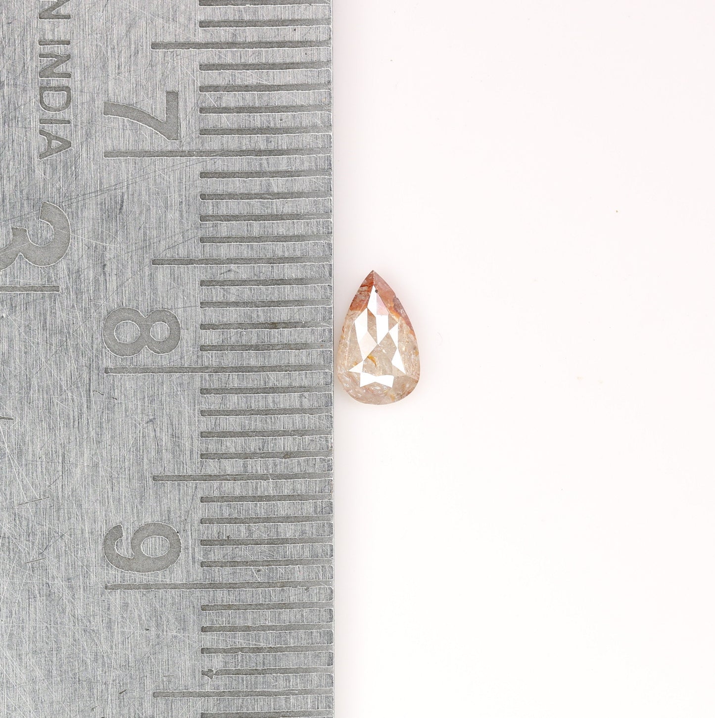 0.33 CT Natural Peach Pear Shape Diamond For Wedding Ring | 6 MM Pear Diamond | Peach Pear Diamond | Customize Jewelry | Statement Jewelry