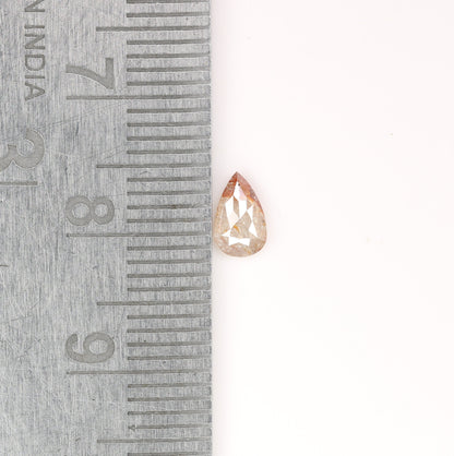 0.33 CT Natural Peach Pear Shape Diamond For Wedding Ring | 6 MM Pear Diamond | Peach Pear Diamond | Customize Jewelry | Statement Jewelry