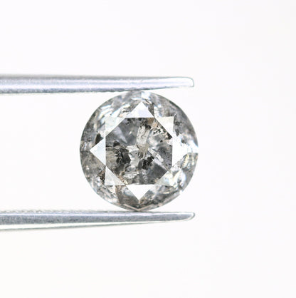 1.86 Carat Round Loose Brilliant Cut Salt and Pepper Rustic Diamond Ring | Unique Brilliant Cut Diamond Jewelry | Perfect Gift for Her