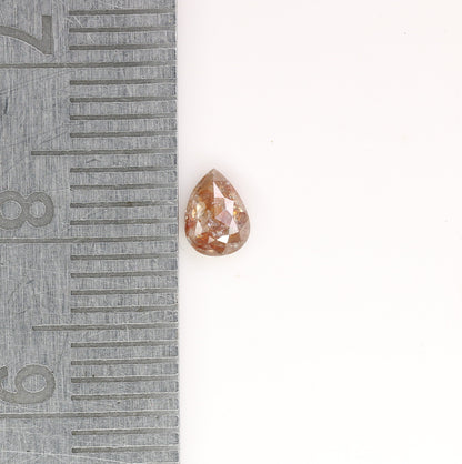 0.37 CT 5 MM Loose Pear Shape Natural Peach Diamond For Promise Ring | Pear Diamond Ring | Pear Halo Ring | Pear Peach DiamondFor Gold Ring
