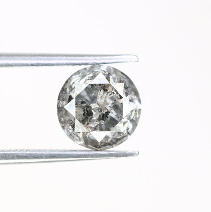 1.86 Carat Round Loose Brilliant Cut Salt and Pepper Rustic Diamond Ring | Unique Brilliant Cut Diamond Jewelry | Perfect Gift for Her