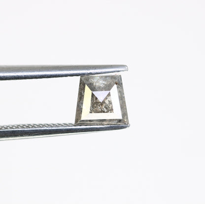 0.80ct Salt and Pepper Natural Loose Diamond, Geometric Cut for Handmade Necklace Pendant, Diamond Bracelet Engagement Gold Ring For Women