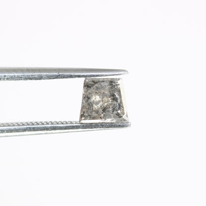 0.80ct Salt and Pepper Natural Loose Diamond, Geometric Cut for Handmade Necklace Pendant, Diamond Bracelet Engagement Gold Ring For Women