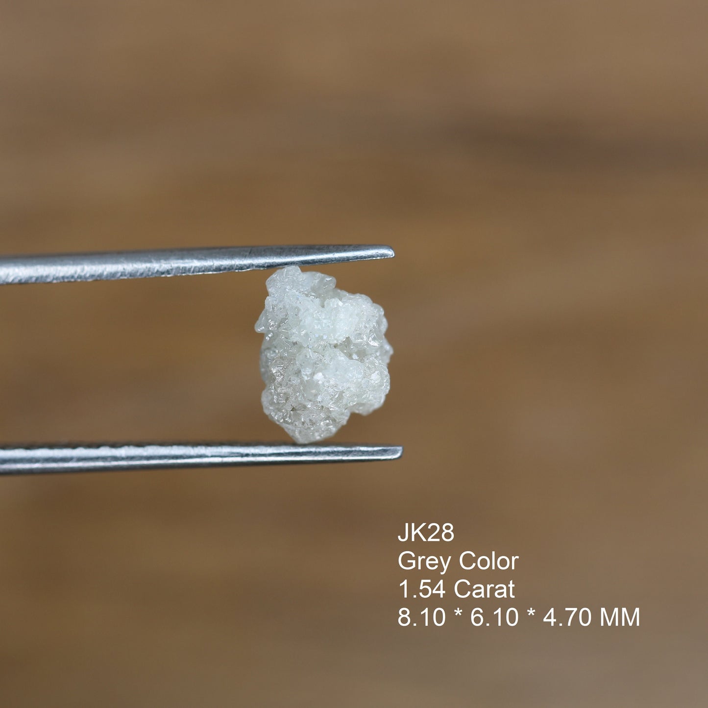 1.54ct Natural Rough White Uncut Diamond | For Uncut Rough Diamond Ring | Raw Diamond For Jewelry | Unique Gift | Antique Raw Diamond Gift