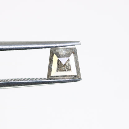 0.80ct Salt and Pepper Natural Loose Diamond, Geometric Cut for Handmade Necklace Pendant, Diamond Bracelet Engagement Gold Ring For Women