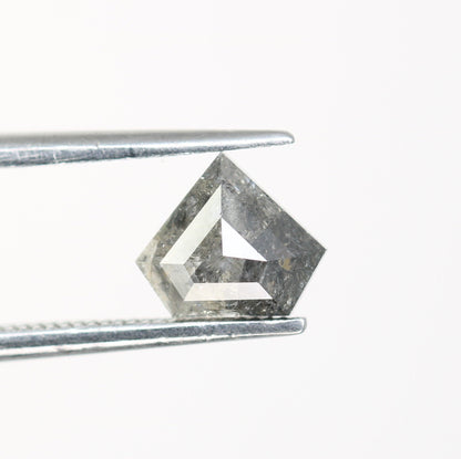 1 CT Salt and Pepper Natural Loose Diamond, Shield Cut For handmade necklace pendant, Fancy Diamond for Engagement Ring Anniversary Diamonds