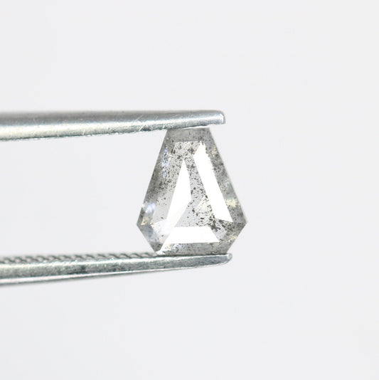 0.53 CT Salt and Pepper Natural Loose Diamond, Geometric Cut For handmade necklace pendant, Fancy Diamond for Engagement Ring Anniversary