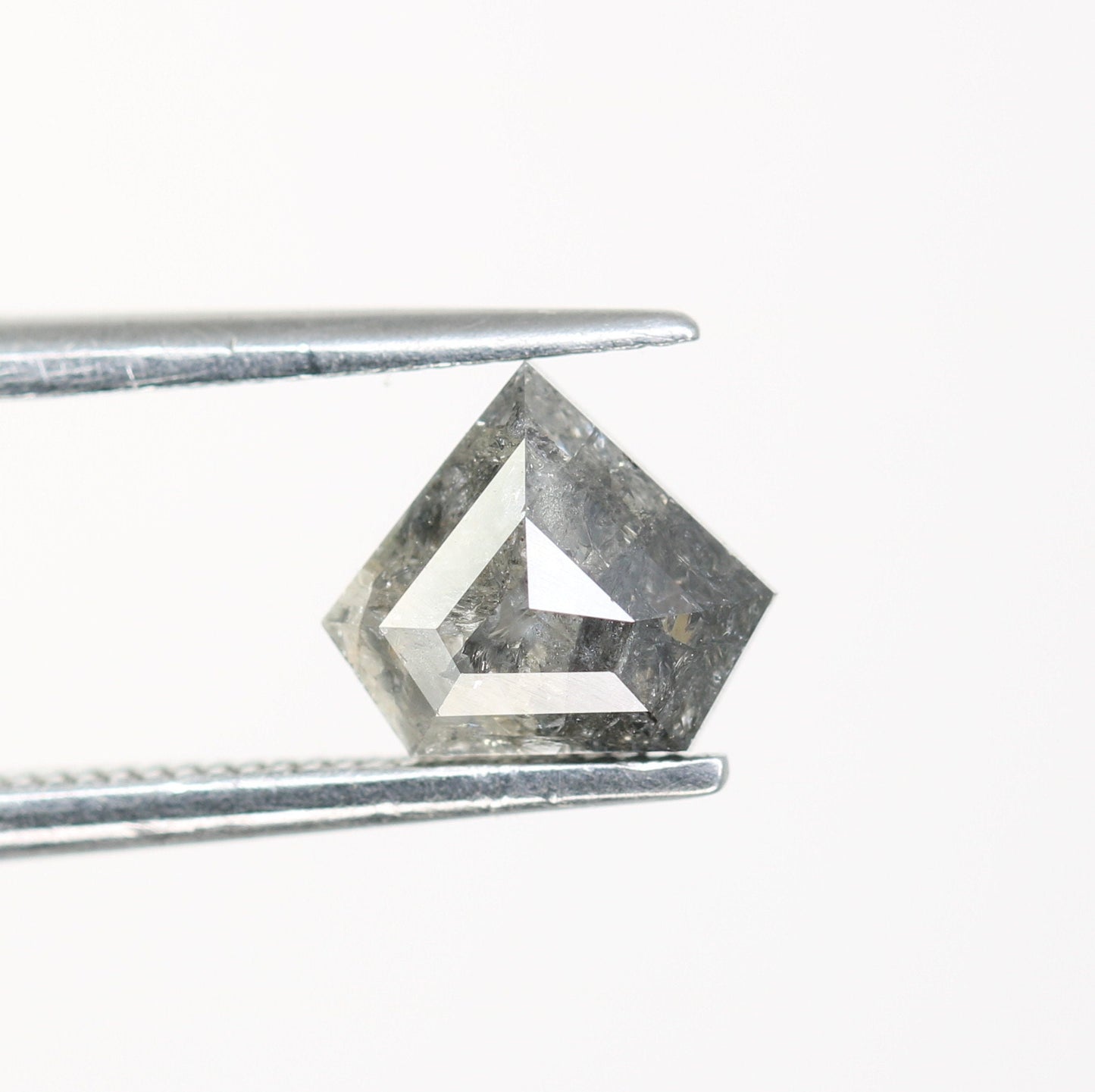 1 CT Salt and Pepper Natural Loose Diamond, Shield Cut For handmade necklace pendant, Fancy Diamond for Engagement Ring Anniversary Diamonds