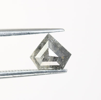 1 CT Salt and Pepper Natural Loose Diamond, Shield Cut For handmade necklace pendant, Fancy Diamond for Engagement Ring Anniversary Diamonds