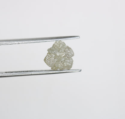 1.75ct Natural Rough Gray Uncut Diamond | For Uncut Rough Diamond Ring | Raw Diamond For Jewelry | Unique Gift | Antique Raw Diamond Gift