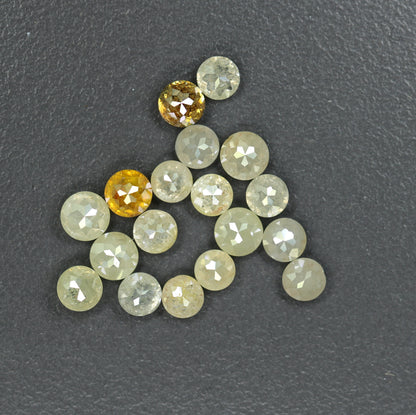 3.0 MM Natural Loose Diamond Round Rose Cut For Engagement Ring l Gift For Wife  l Gift For Mother l Gift For BirthdayFor Gold Ring Diamonds