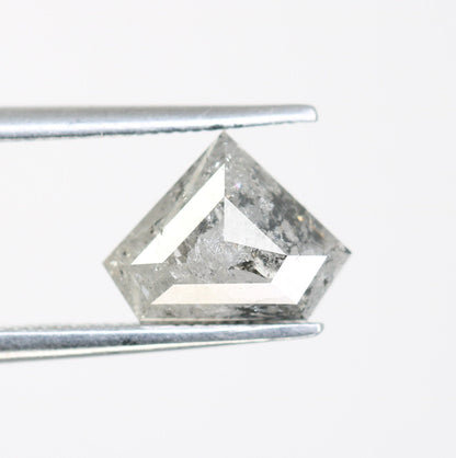 1.64 CT Salt and Pepper Natural Loose Diamond, Pentagon Cut For handmade necklace pendant, Fancy Diamond for Engagement Ring Anniversary