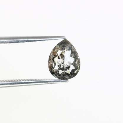 1.42 CT Galaxy Natural Salt and Pepper Pear Cut Diamond | Loose Real Gem for Wedding Pendant | Perfect Gift for Wife or Girlfriend