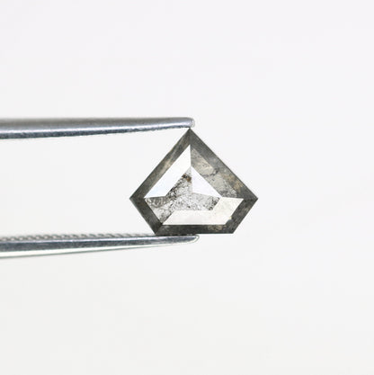 1.18 CT Salt and Pepper Natural Loose Diamond, Pentagon Cut for Handmade Necklace Pendant, Diamond Bracelet Engagement Gold Ring For Women