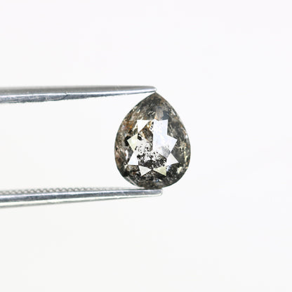 1.42 CT Galaxy Natural Salt and Pepper Pear Cut Diamond | Loose Real Gem for Wedding Pendant | Perfect Gift for Wife or Girlfriend