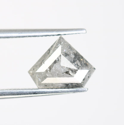 1.64 CT Salt and Pepper Natural Loose Diamond, Pentagon Cut For handmade necklace pendant, Fancy Diamond for Engagement Ring Anniversary