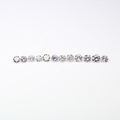 0.57 Carat Fancy Light Mix Loose Round Brilliant Cut Diamond for Engagement Rings |Perfect for Custom Gold Jewelry or Unique Diamond Designs
