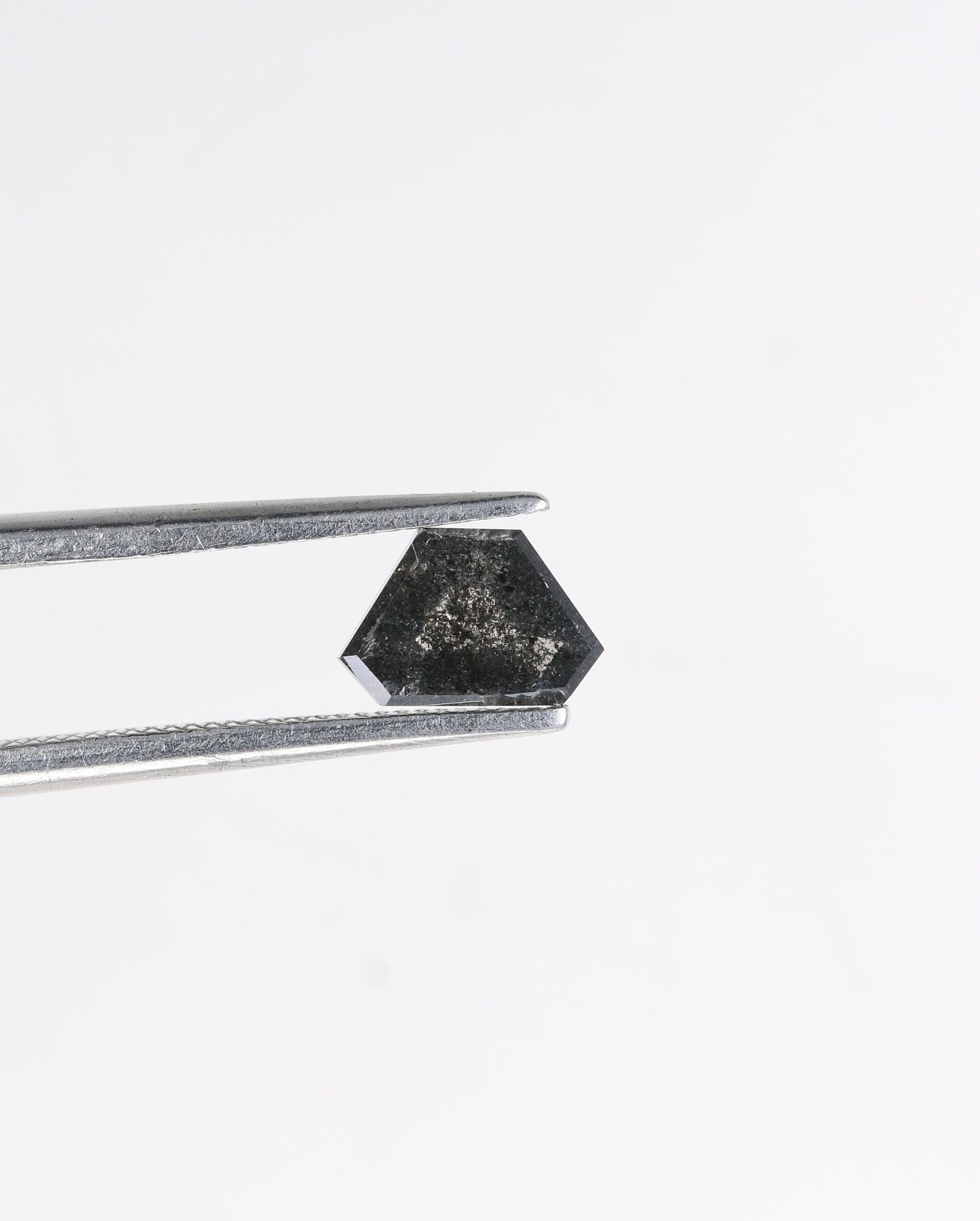 0.63 CT Salt and Pepper Natural Loose Diamond, Geometric Cut For handmade necklace pendant, diamond bracelet Wedding & Engagement Gold Ring