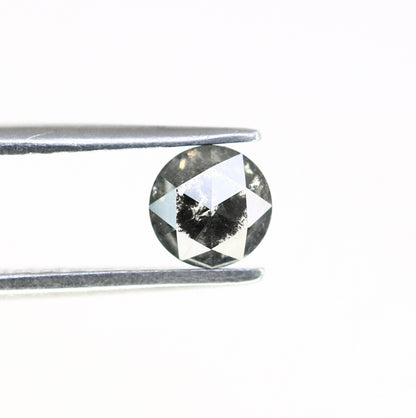 0.54 CT Rose Cut Round Salt and Pepper Diamond For Anniversary Gift ll Gift For Wife ll Gift For Girlfriend ll Gift For Best Friend Diamonds