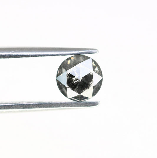 0.54 CT Rose Cut Round Salt and Pepper Diamond For Anniversary Gift ll Gift For Wife ll Gift For Girlfriend ll Gift For Best Friend Diamonds
