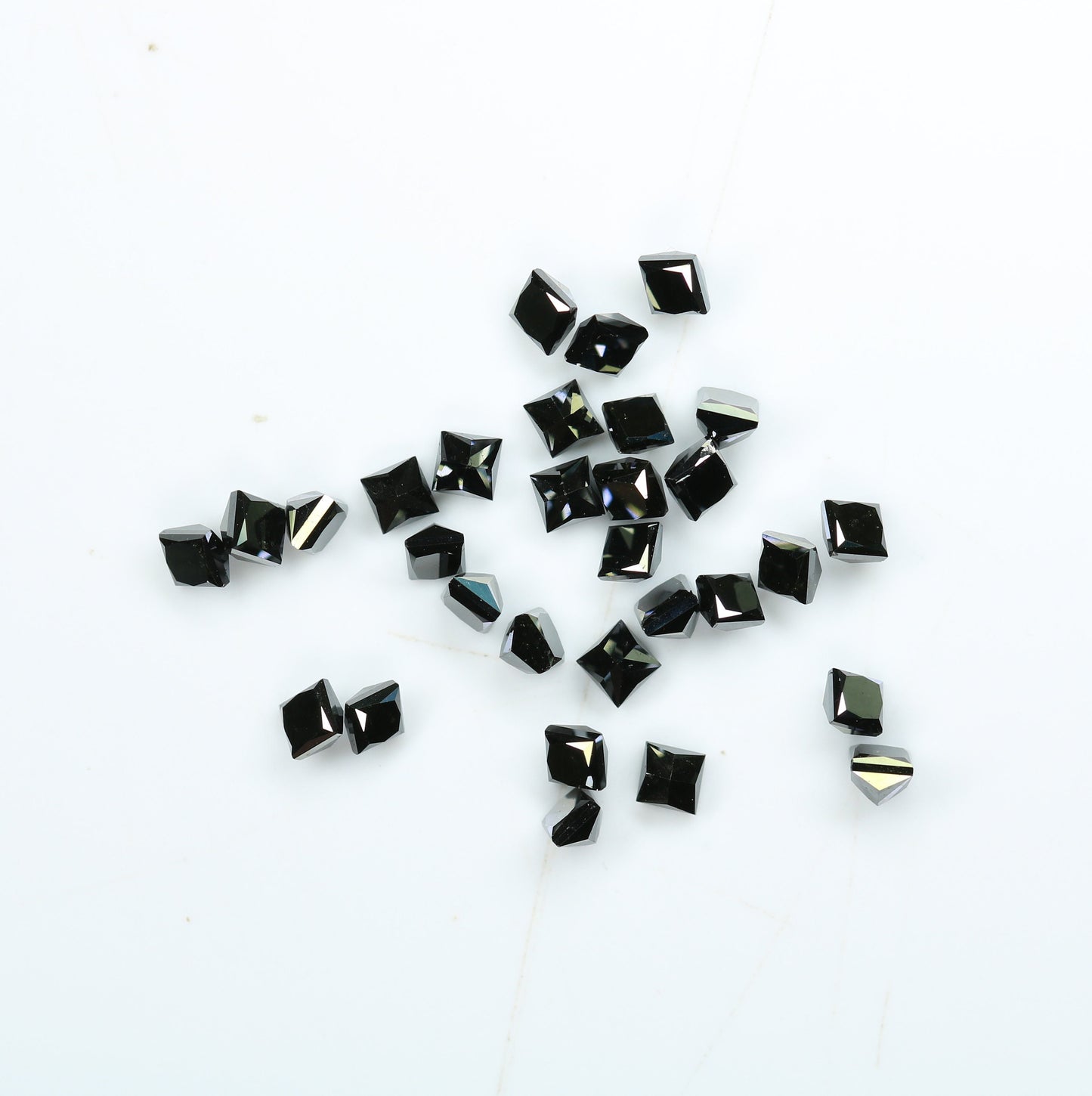1.15 TCW Black Princess Cut Diamonds For Wedding/Engagement JewelryFor Gold Ring Diamonds