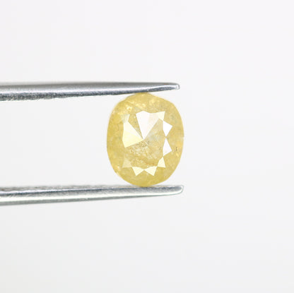 1.28 CT Yellow Galaxy Oval Rustic Diamond - Loose Gemstone for Gold Rings & Stunning Unique Jewelry Designs